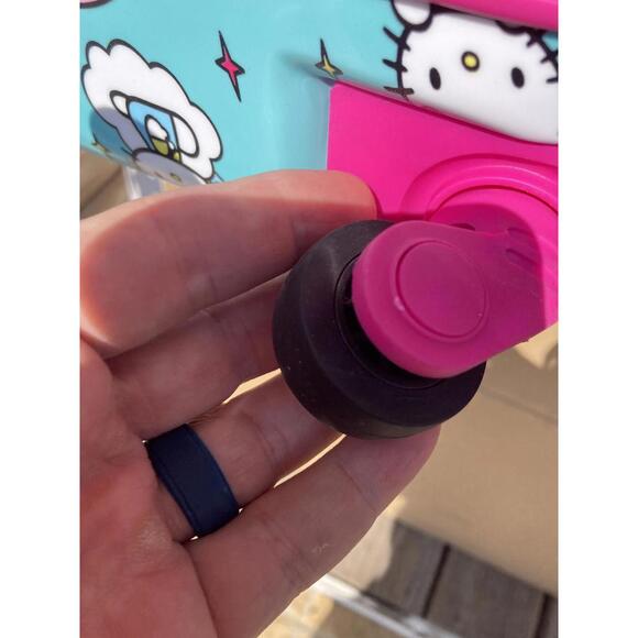 Hello Kitty 2 Piece Luggage Set Backpack & Carry-on New Spinner Glitter Sanrio - Picture 5 of 9